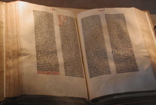 frame"Gutenberg Bible"