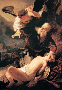 "Abraham and his son Isaac"