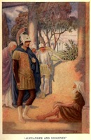 Alexander visits diogenes at corinth by w matthews 1914.jpg