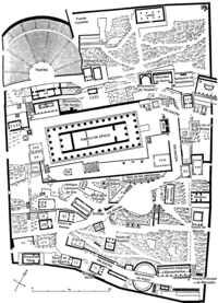 Site plan of the Sanctuary of Apollo, Delphi